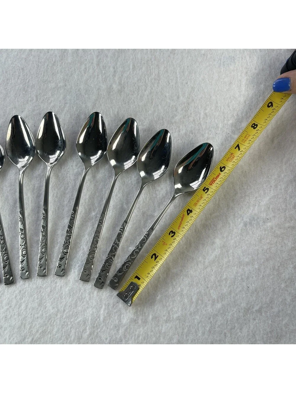 1847 Rogers International NAVAHO spoons set of 9 Teaspoon Stainless Steel